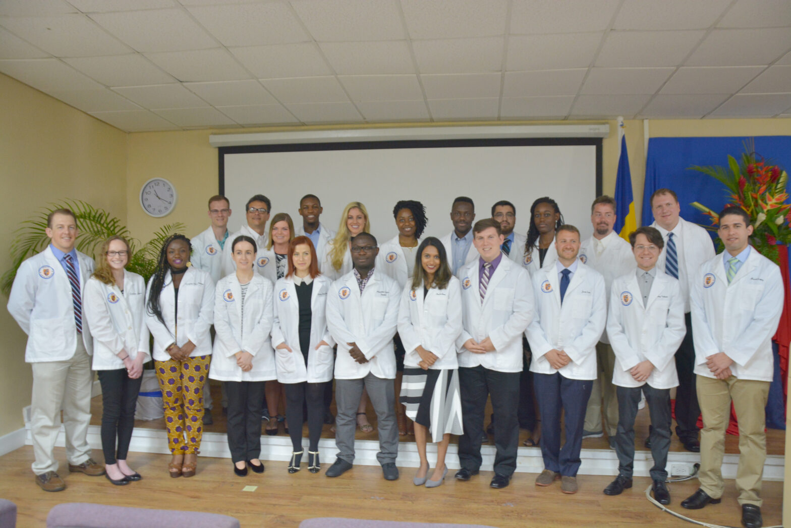 Group photo of new caribbean medical students