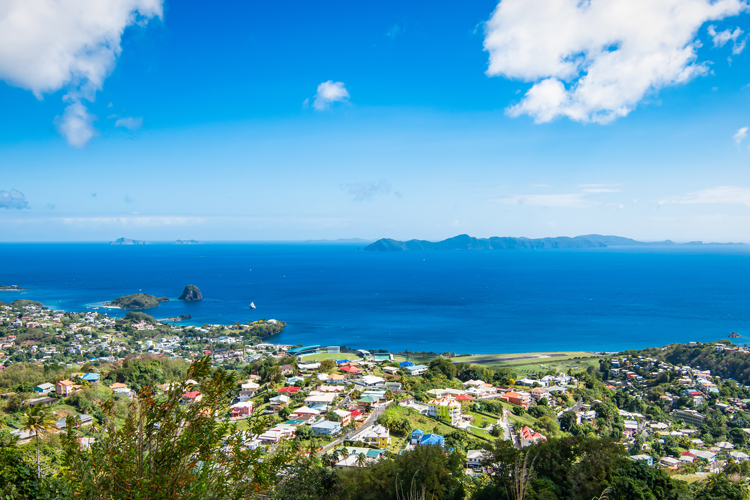 Landscape view of St. Vincent and the Grenadines